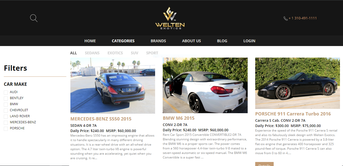 The great and visible slider created by our web agency created